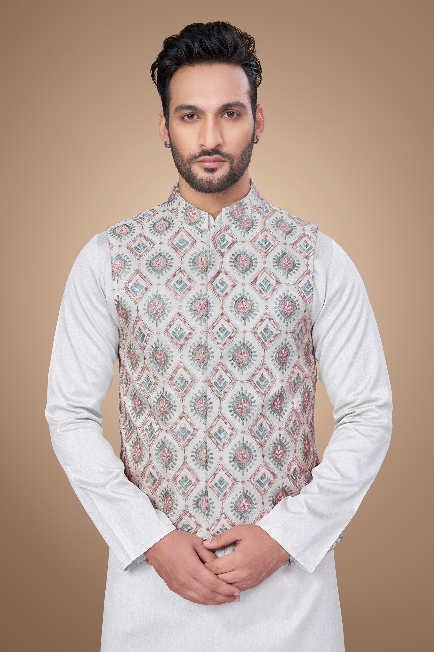 Stunning Multicolor Embroidered Jacket