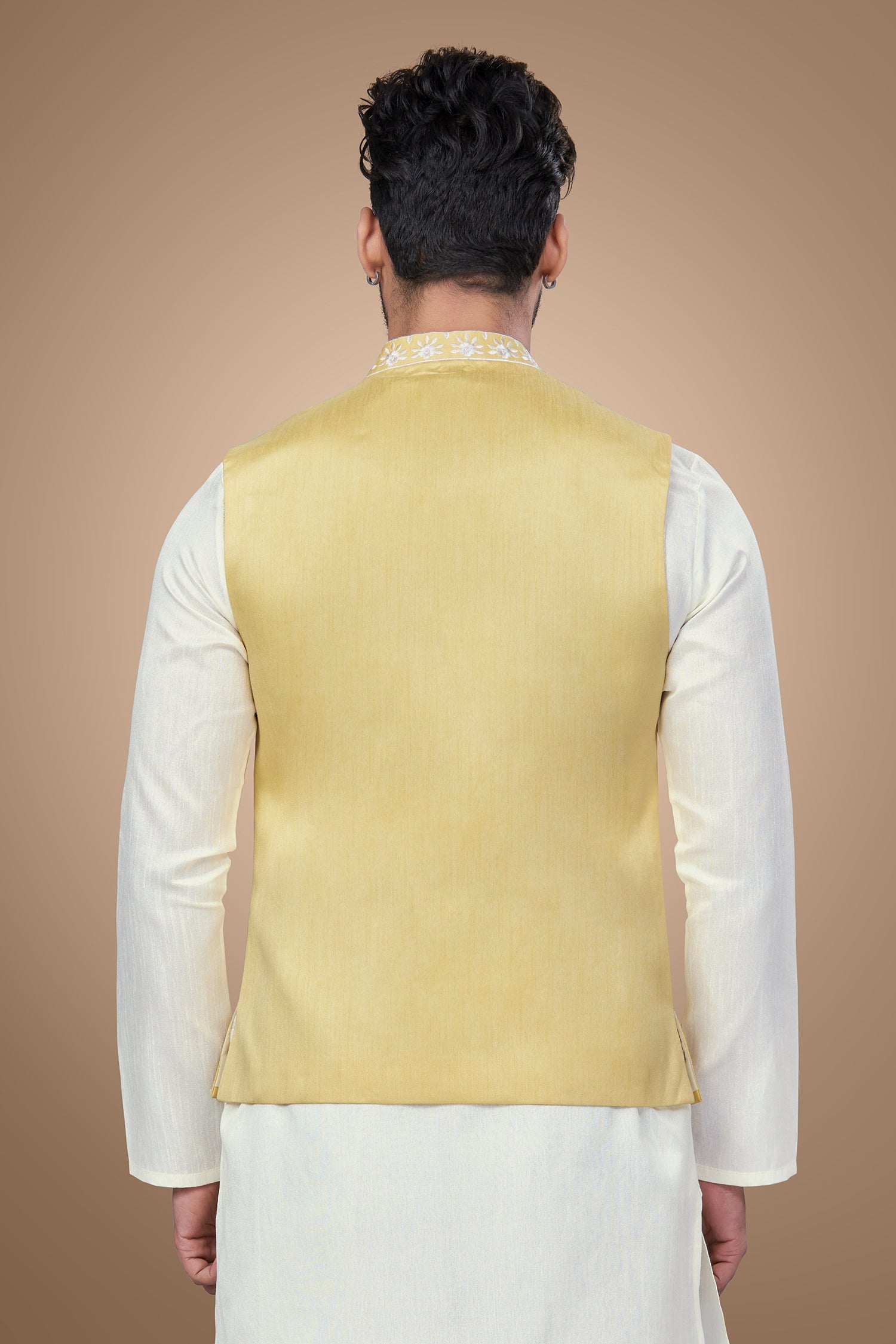 Lemon Yellow Floral Jacket