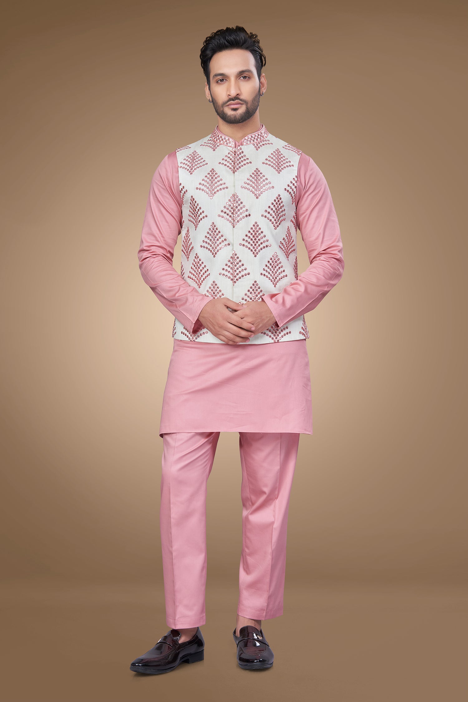 Hot Pink Embroidered Jacket