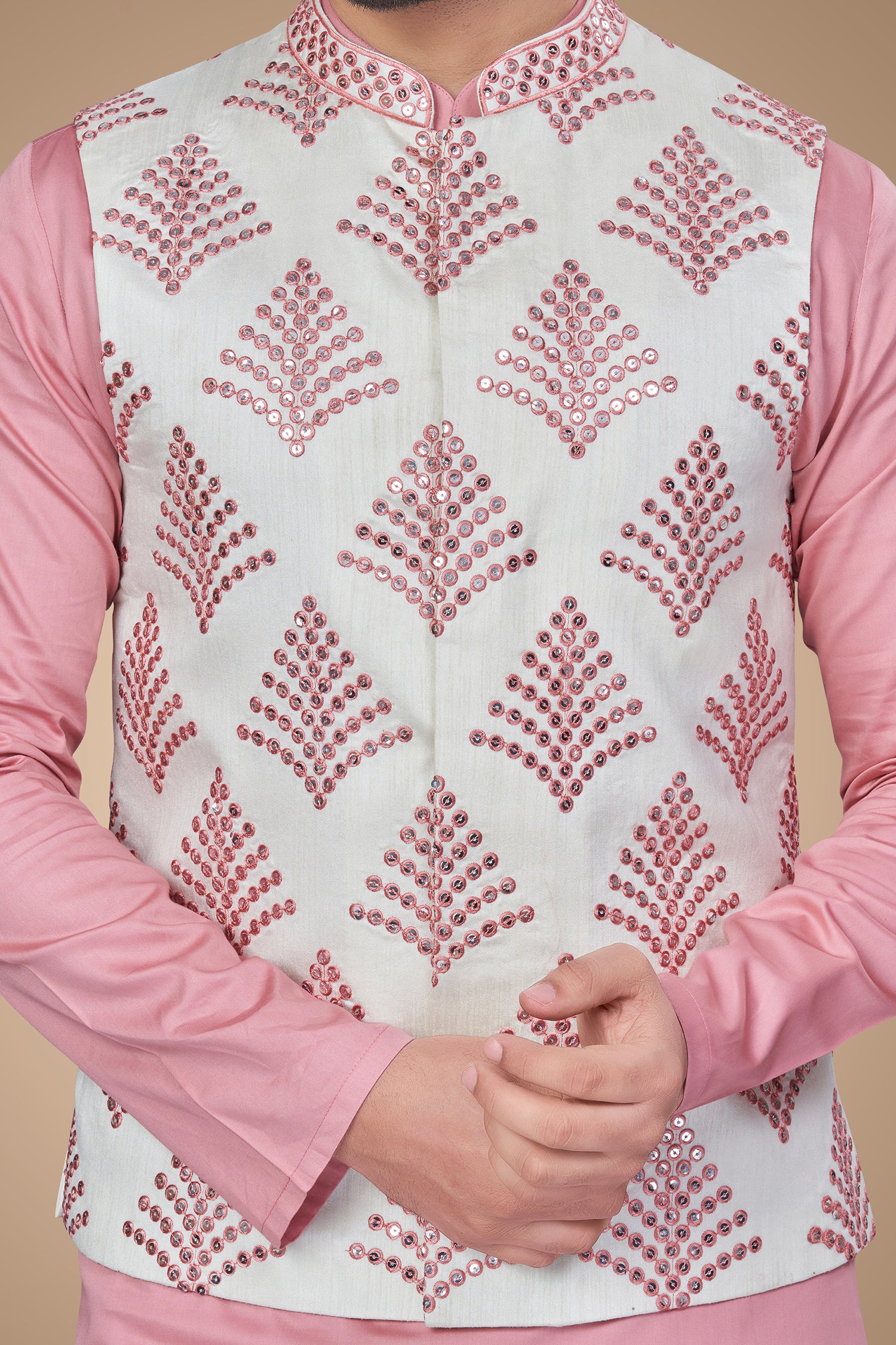 Hot Pink Embroidered Jacket