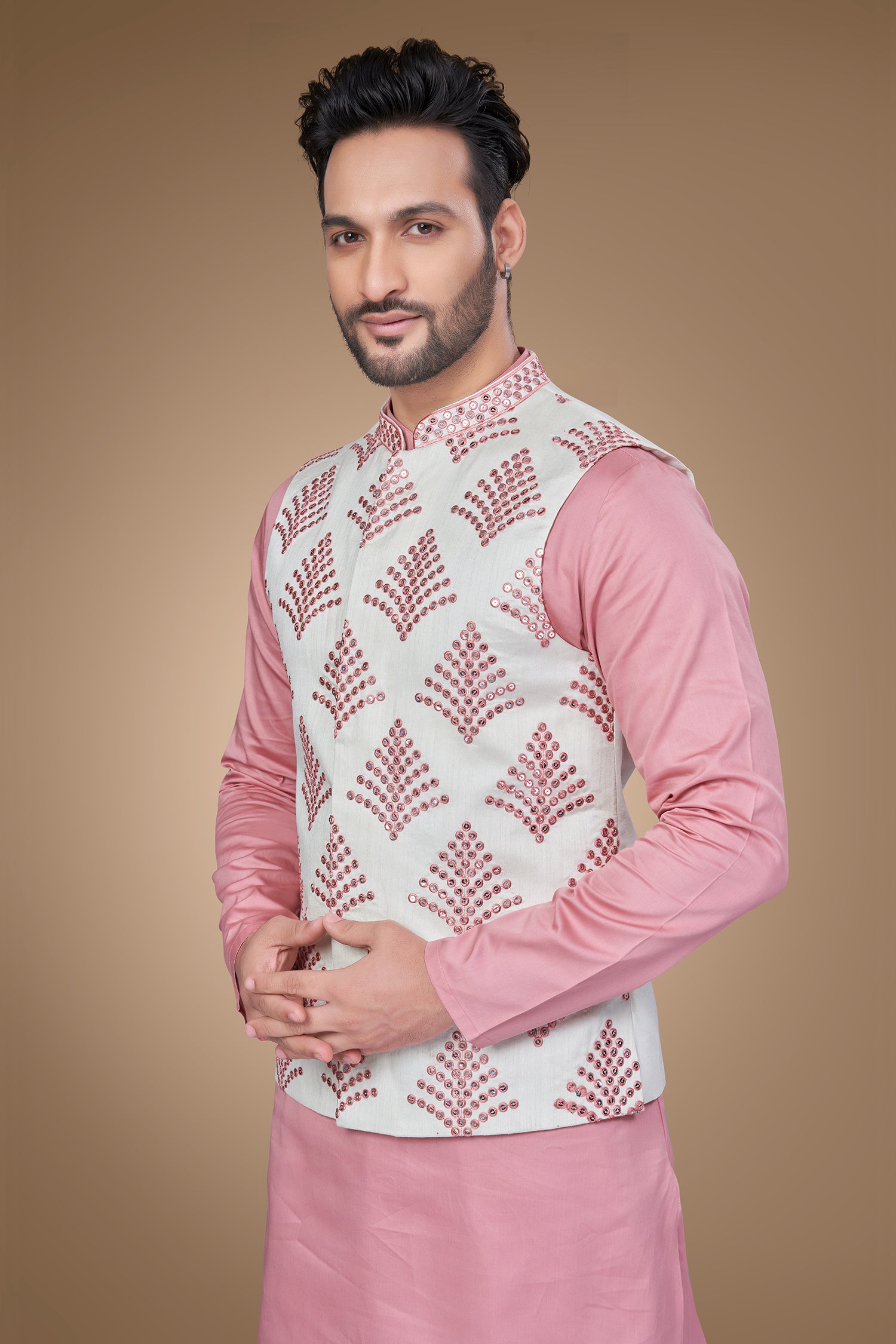 Hot Pink Embroidered Jacket