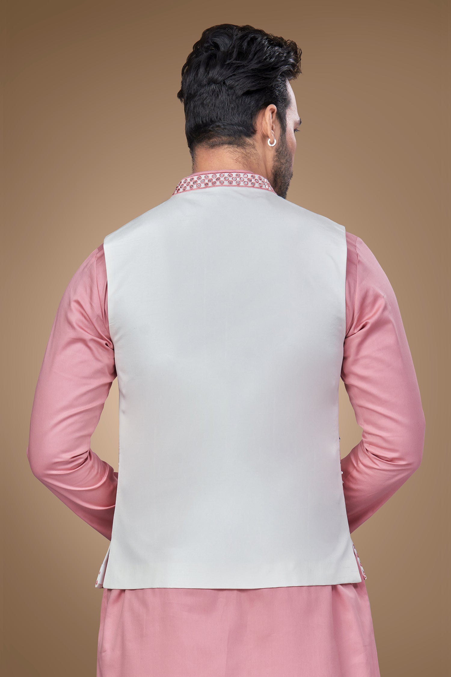 Hot Pink Embroidered Jacket