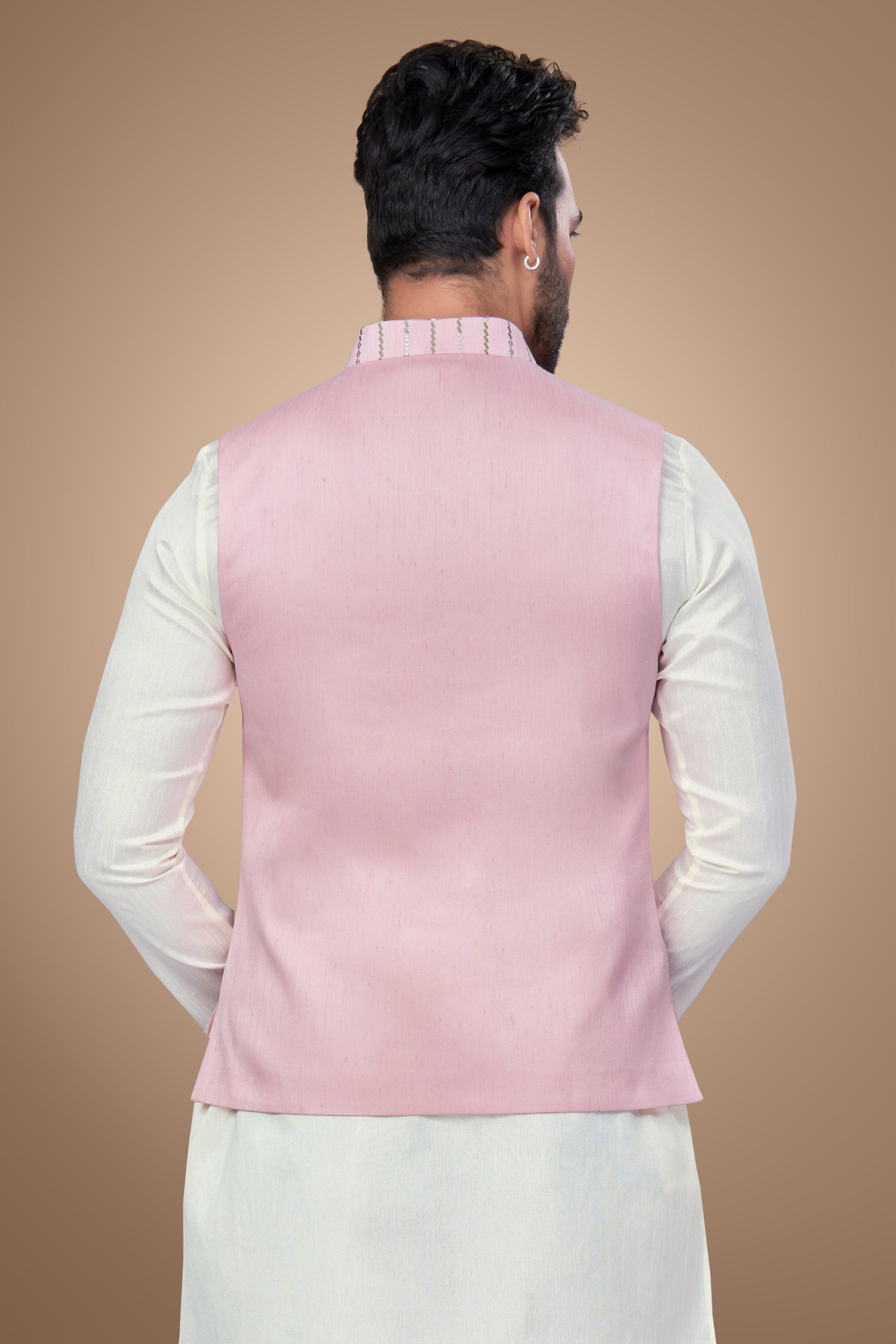 Blush Pink Embroidered Jacket