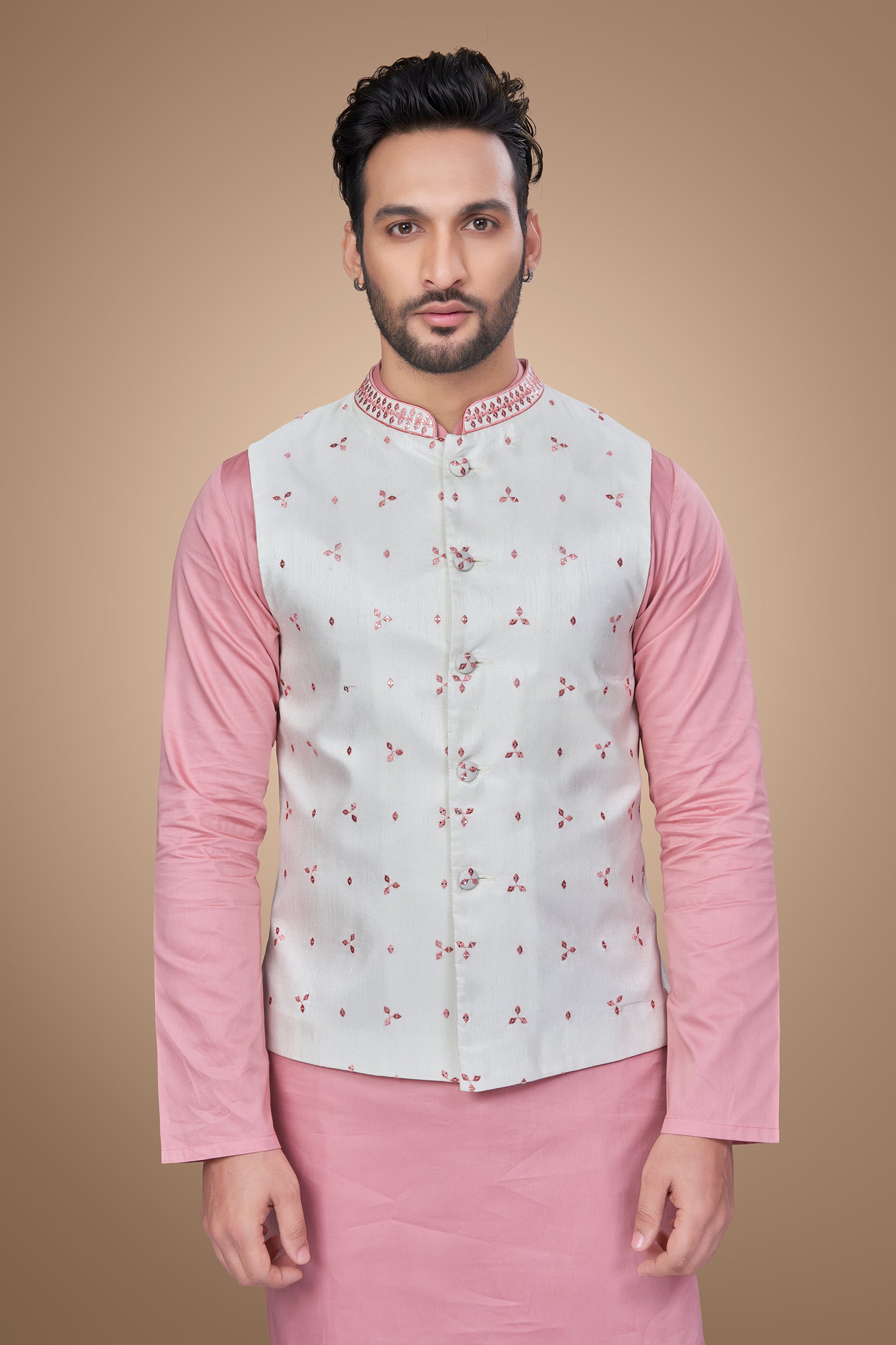 Pink Embroidered Jacket