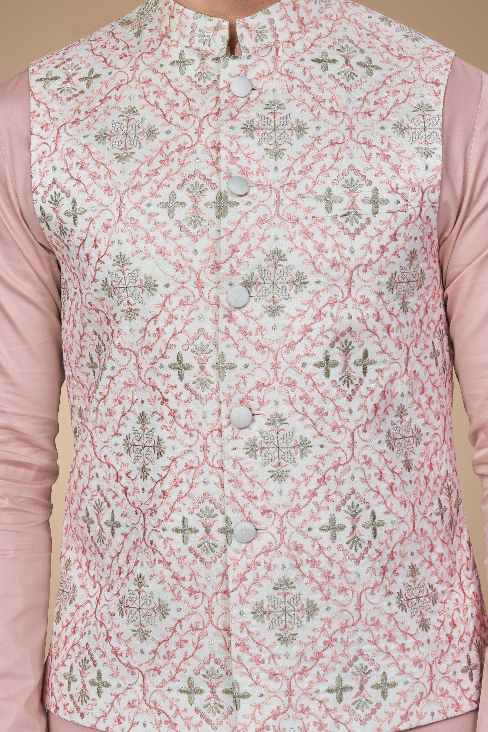 Elegant Floral Embroidered Jacket