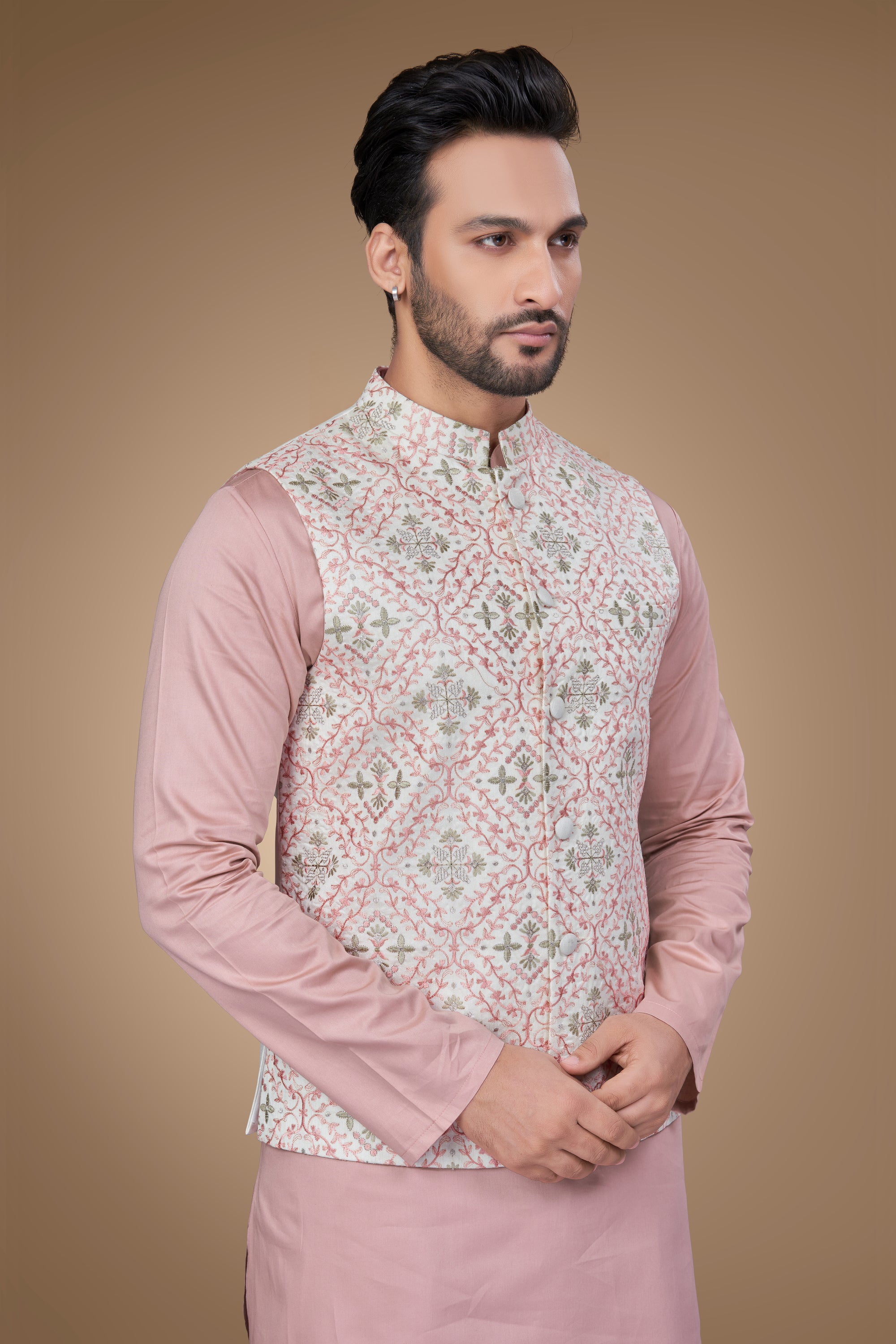 Elegant Floral Embroidered Jacket