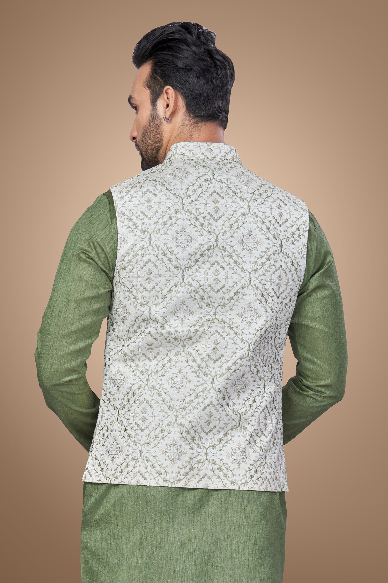 Light Green Embroidered Jacket