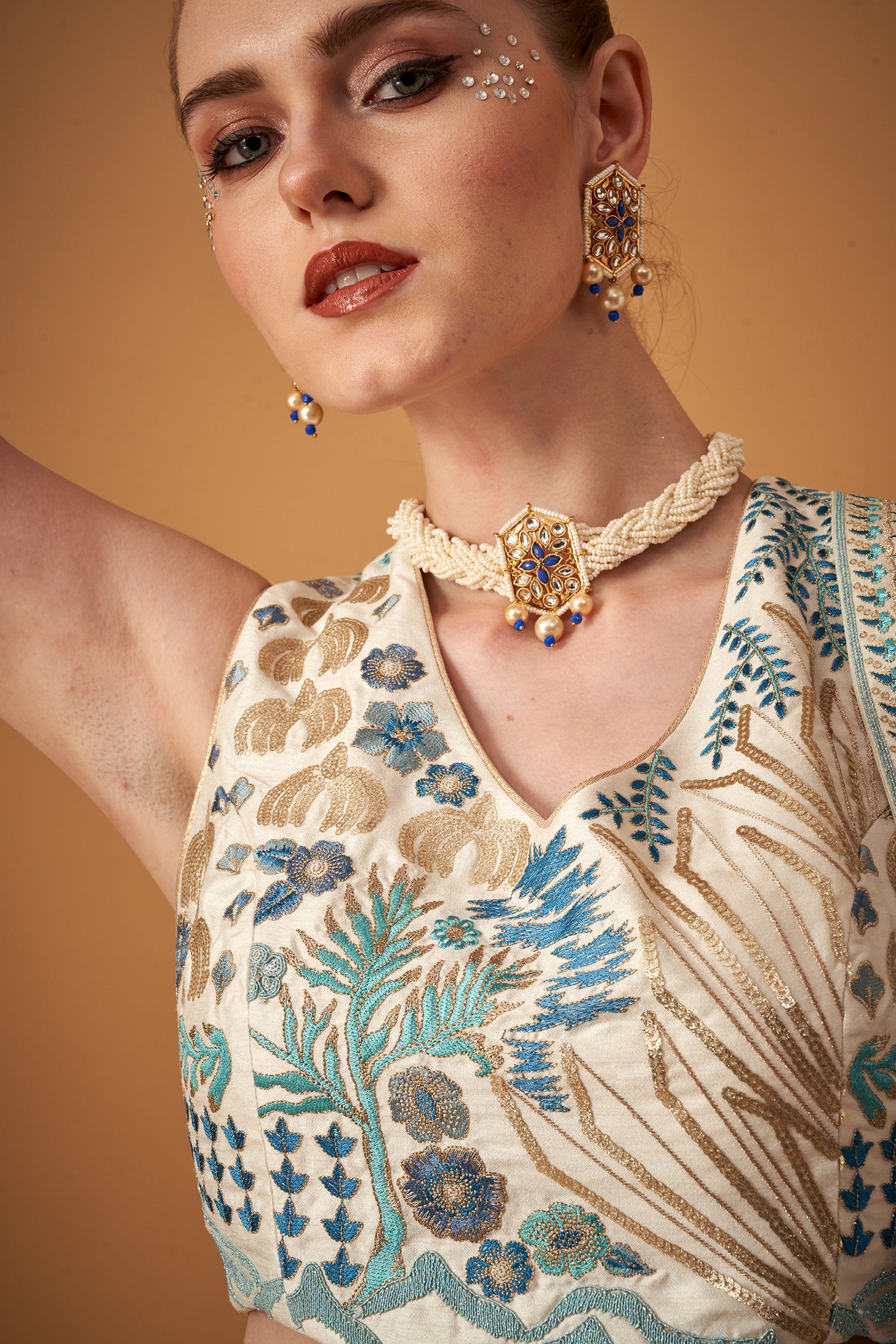 Sky Blue Elevated Wonder Embroidered Lehenga