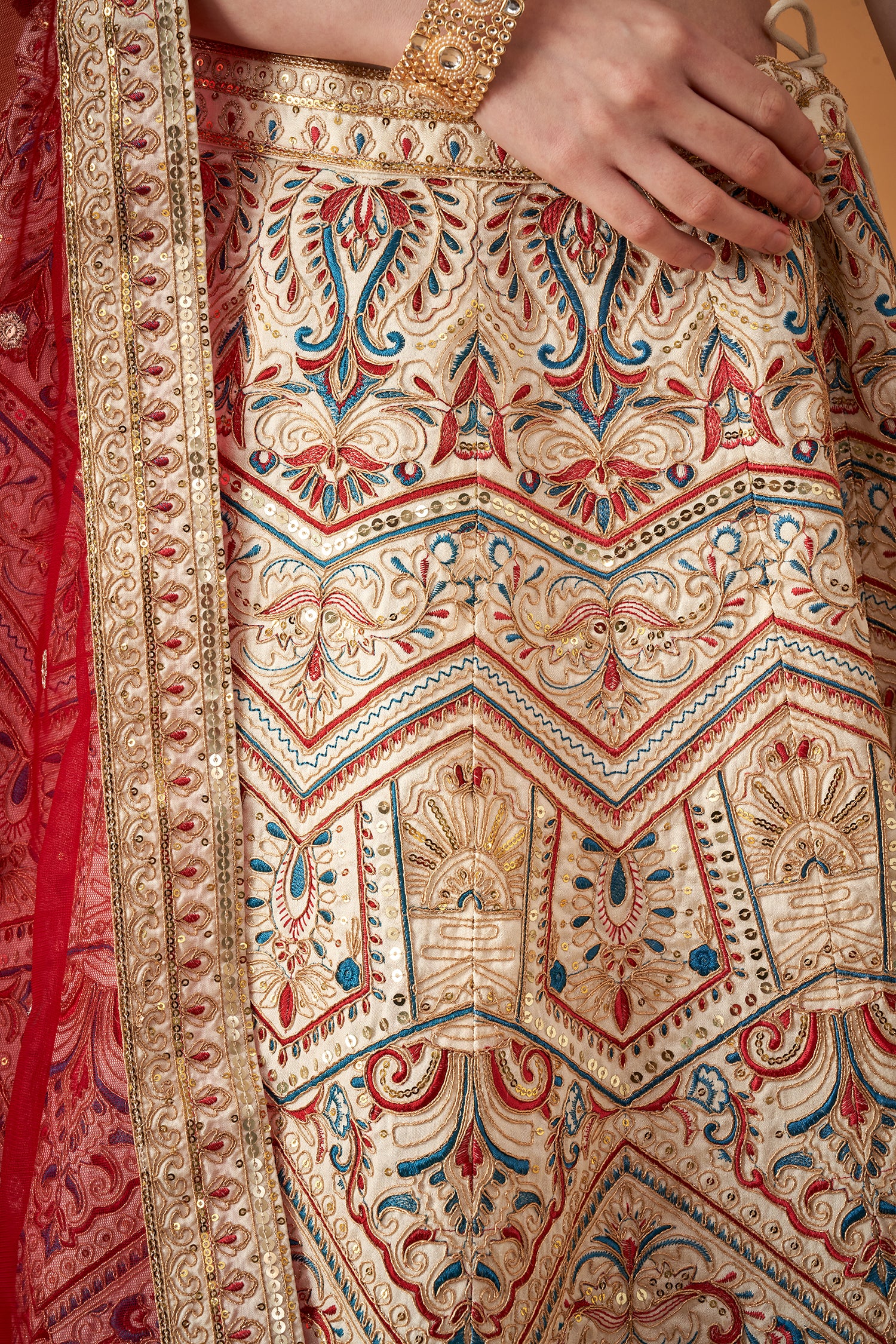 Elegant Traditional Embroidered Lehenga Set