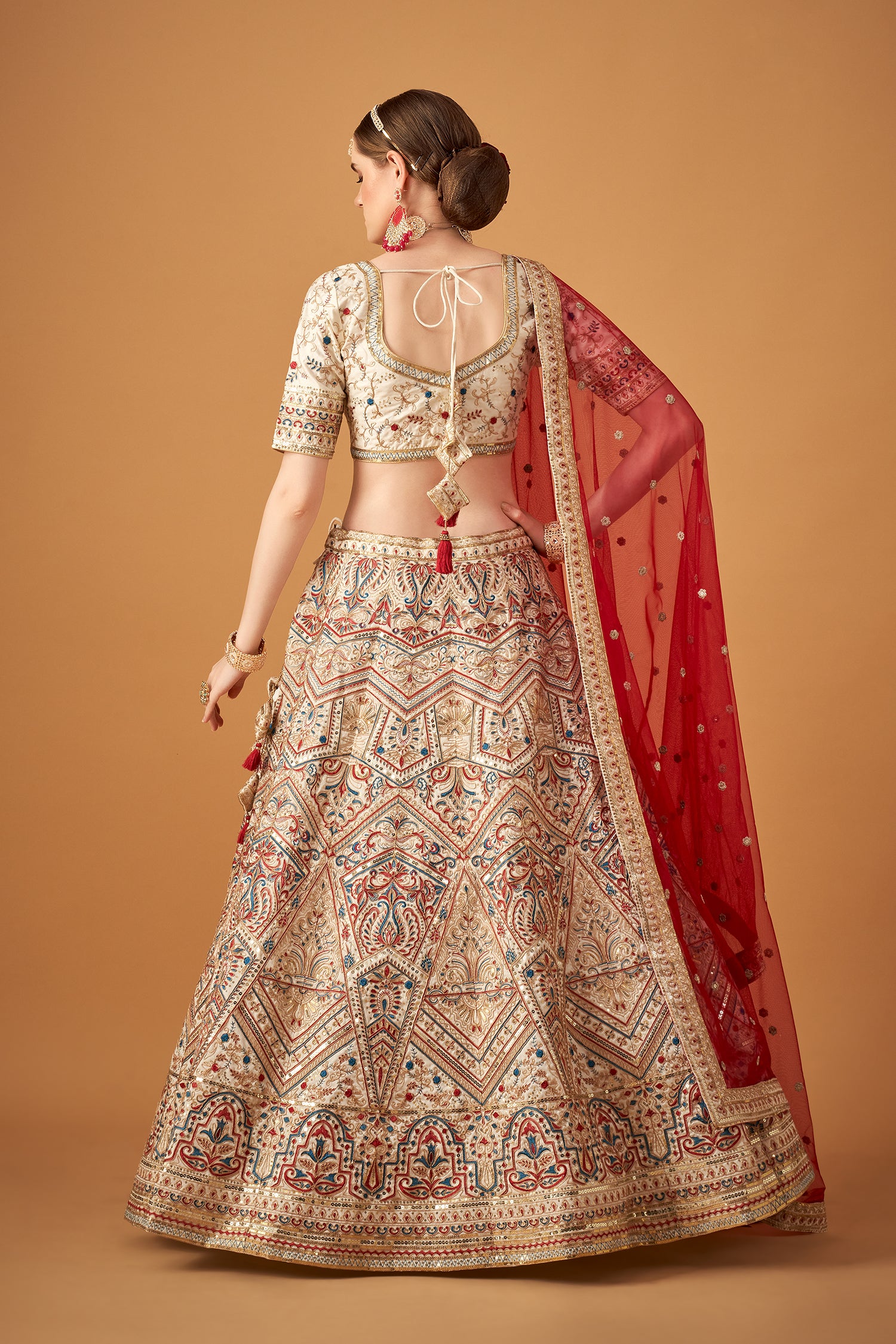 Elegant Traditional Embroidered Lehenga Set