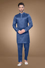 Navy Blue Art Silk Kurta Set