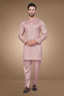 Charming Peach Art Silk Kurta Set