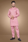 Graceful Pink Art Silk Kurta Set